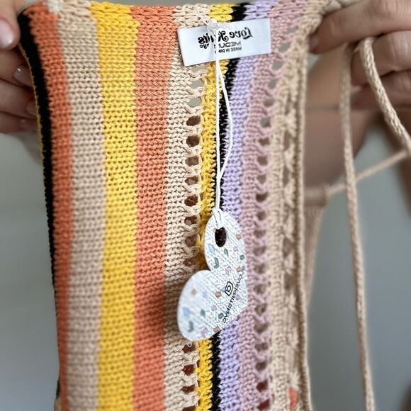 Open Back Crochet Knot Stripe Top by Love Knits NYC - Picture 7 of 7